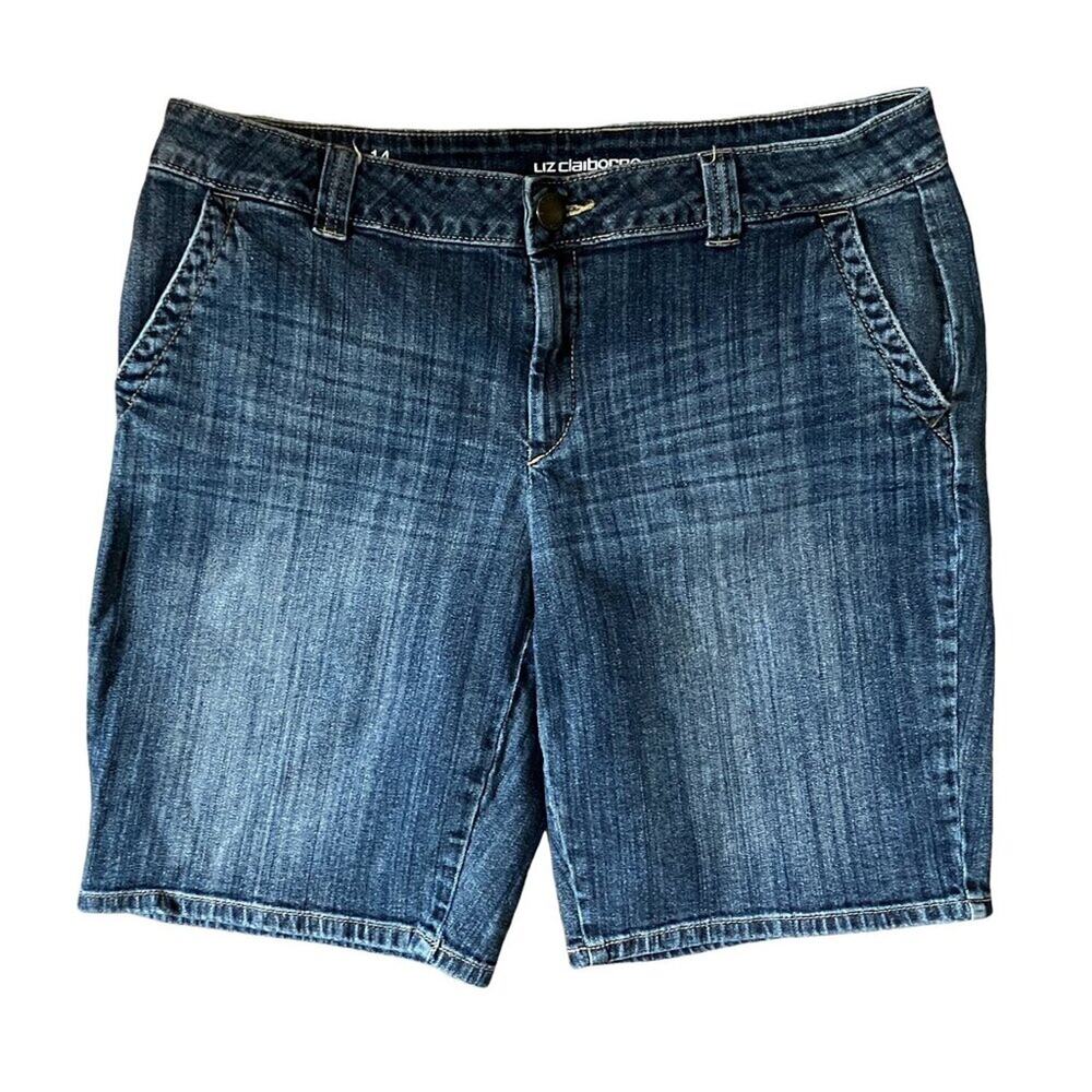 Liz Claiborne Classic Denim Shorts Size 14